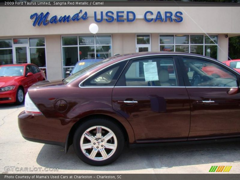 Sangria Red Metallic / Camel 2009 Ford Taurus Limited