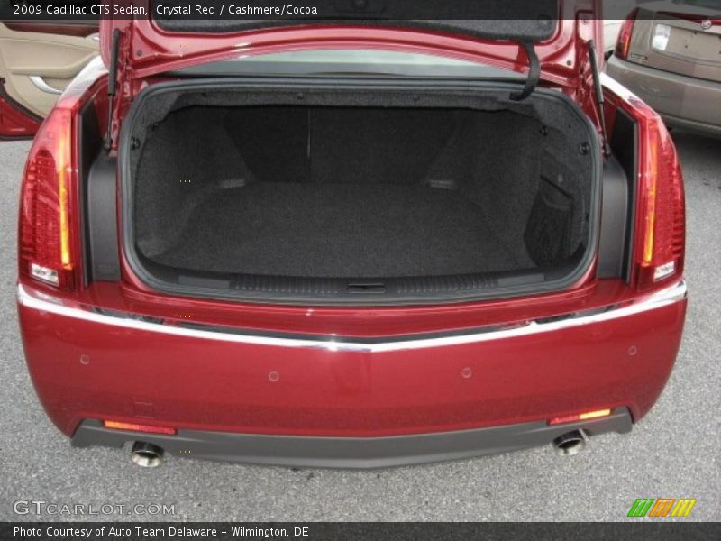 Crystal Red / Cashmere/Cocoa 2009 Cadillac CTS Sedan