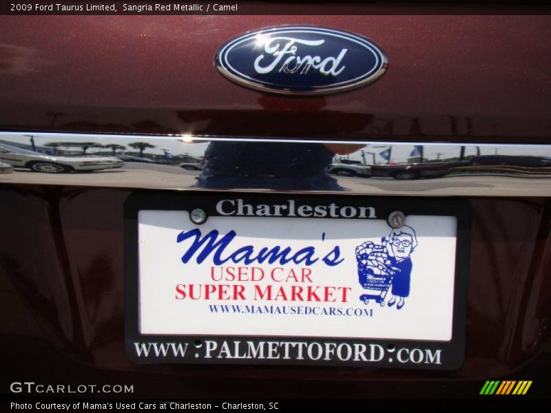 Sangria Red Metallic / Camel 2009 Ford Taurus Limited