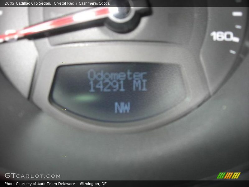 Crystal Red / Cashmere/Cocoa 2009 Cadillac CTS Sedan