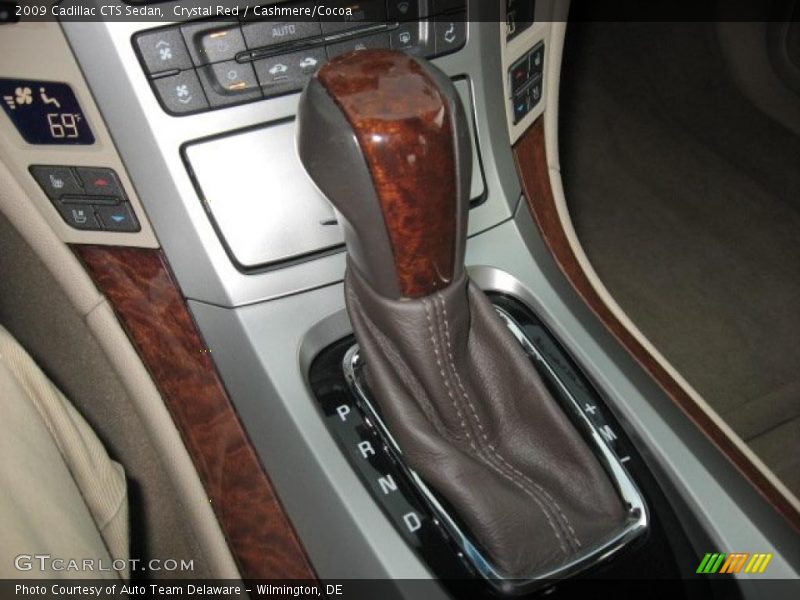Crystal Red / Cashmere/Cocoa 2009 Cadillac CTS Sedan