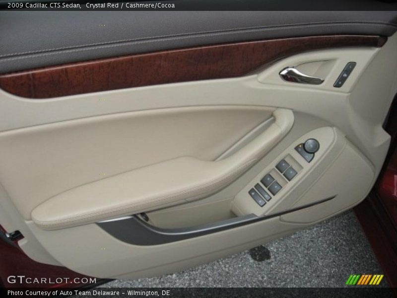 Crystal Red / Cashmere/Cocoa 2009 Cadillac CTS Sedan
