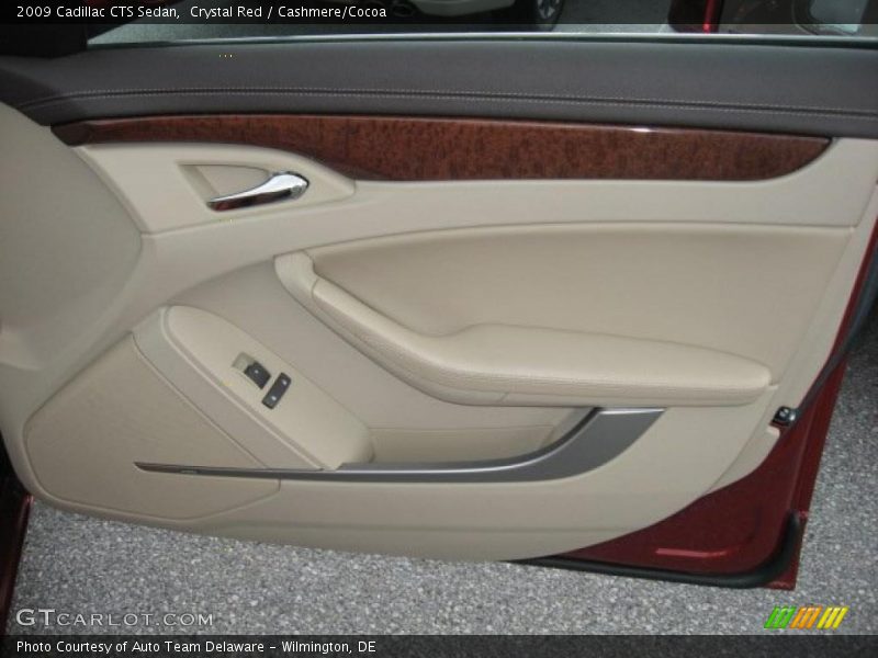 Crystal Red / Cashmere/Cocoa 2009 Cadillac CTS Sedan