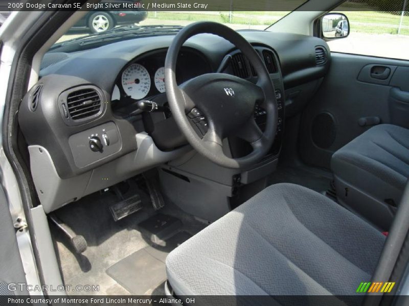 Bright Silver Metallic / Medium Slate Gray 2005 Dodge Caravan SE