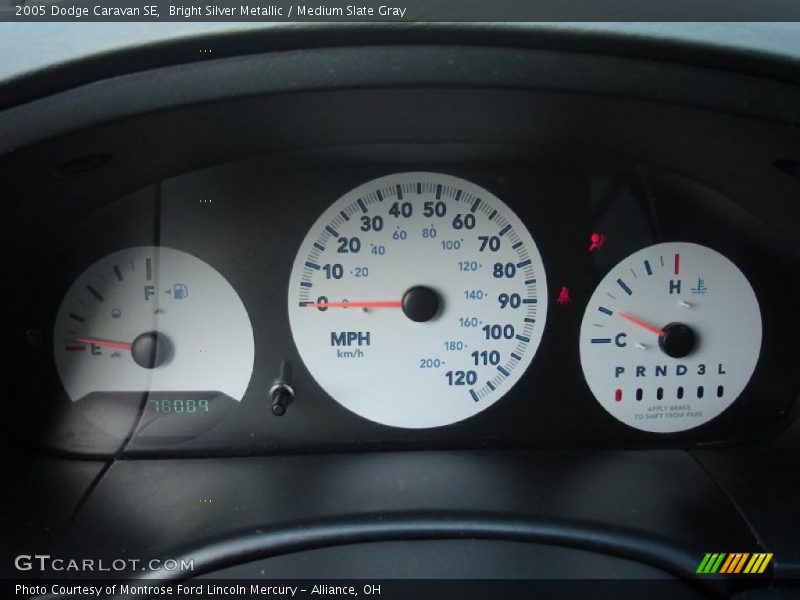 Bright Silver Metallic / Medium Slate Gray 2005 Dodge Caravan SE