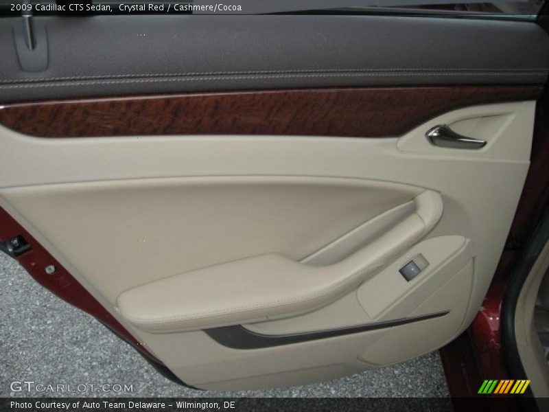 Crystal Red / Cashmere/Cocoa 2009 Cadillac CTS Sedan