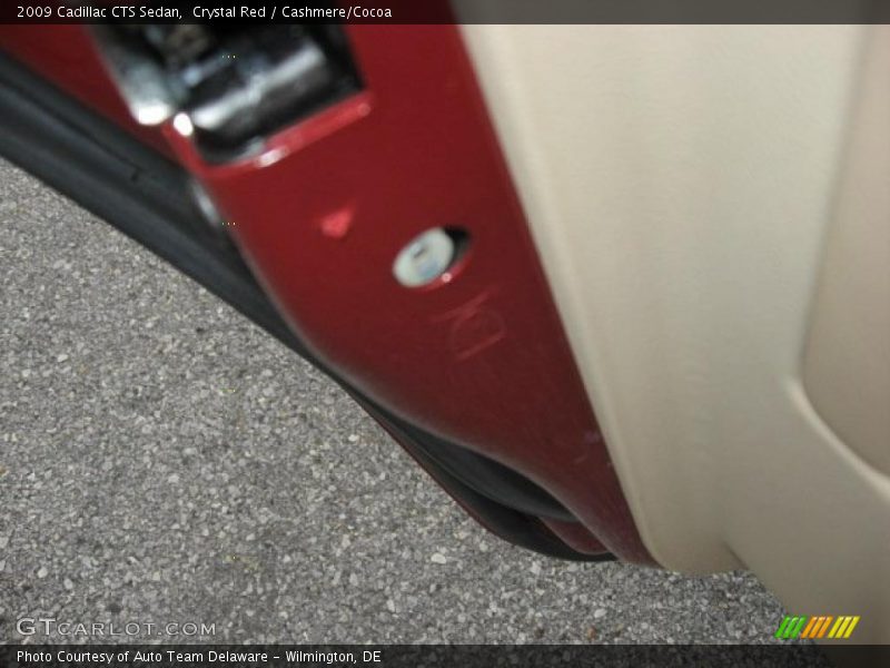 Crystal Red / Cashmere/Cocoa 2009 Cadillac CTS Sedan