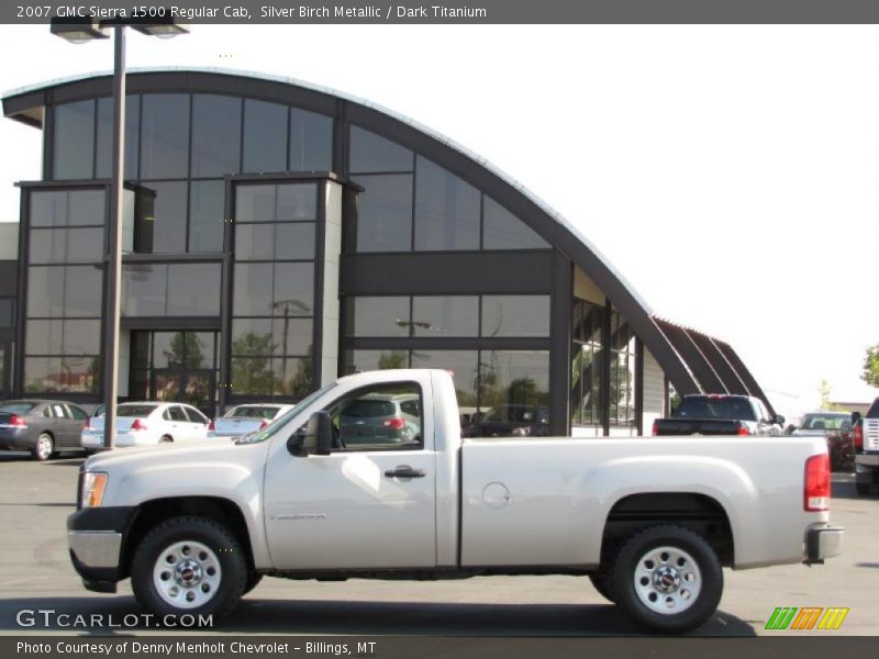 Silver Birch Metallic / Dark Titanium 2007 GMC Sierra 1500 Regular Cab