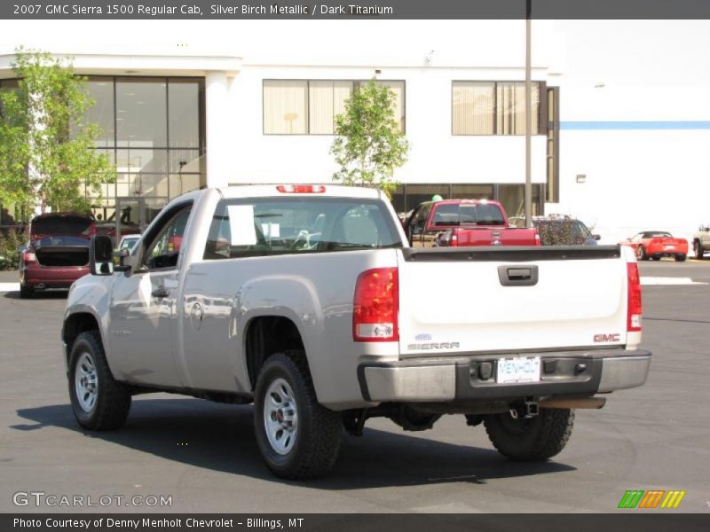 Silver Birch Metallic / Dark Titanium 2007 GMC Sierra 1500 Regular Cab