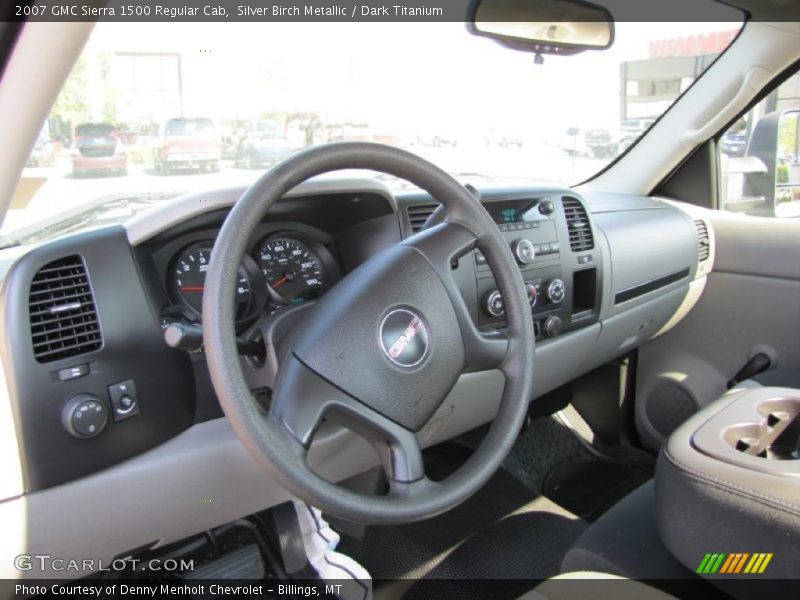 Silver Birch Metallic / Dark Titanium 2007 GMC Sierra 1500 Regular Cab