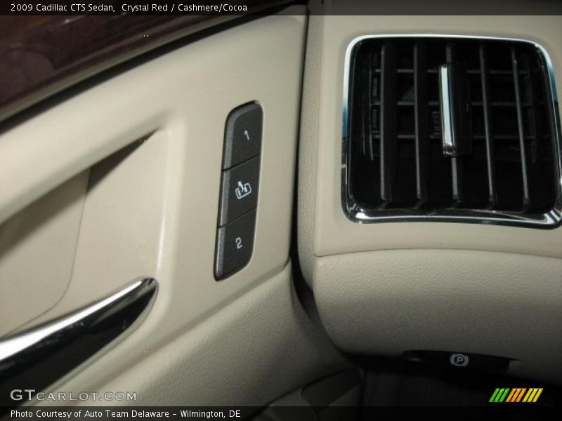 Crystal Red / Cashmere/Cocoa 2009 Cadillac CTS Sedan