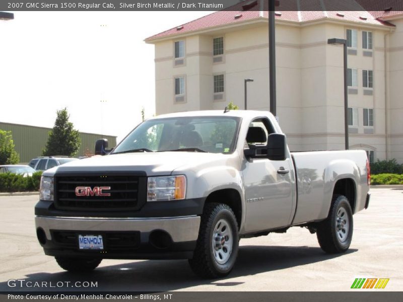 Silver Birch Metallic / Dark Titanium 2007 GMC Sierra 1500 Regular Cab