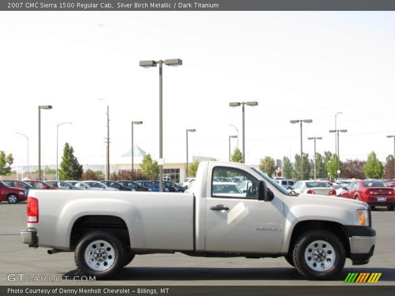 Silver Birch Metallic / Dark Titanium 2007 GMC Sierra 1500 Regular Cab