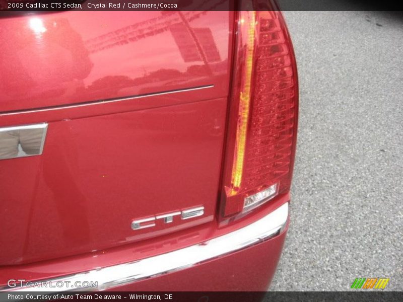 Crystal Red / Cashmere/Cocoa 2009 Cadillac CTS Sedan