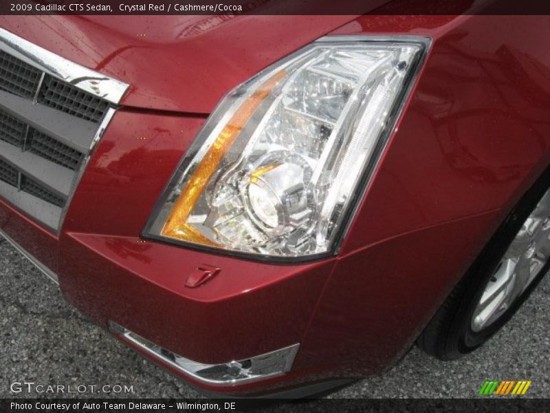 Crystal Red / Cashmere/Cocoa 2009 Cadillac CTS Sedan