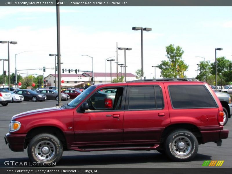 Toreador Red Metallic / Prairie Tan 2000 Mercury Mountaineer V8 AWD