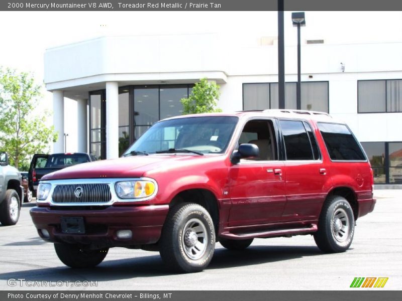 Toreador Red Metallic / Prairie Tan 2000 Mercury Mountaineer V8 AWD