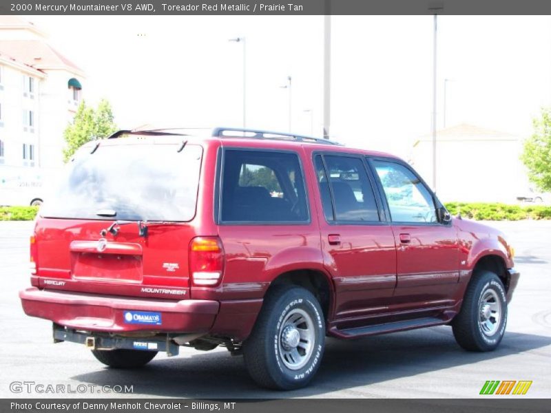 Toreador Red Metallic / Prairie Tan 2000 Mercury Mountaineer V8 AWD