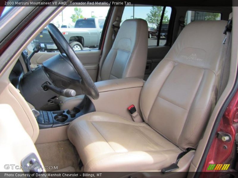 Toreador Red Metallic / Prairie Tan 2000 Mercury Mountaineer V8 AWD