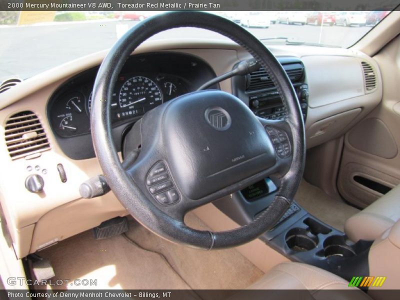 Toreador Red Metallic / Prairie Tan 2000 Mercury Mountaineer V8 AWD