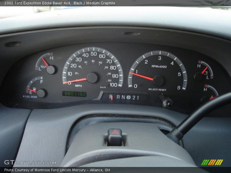 Black / Medium Graphite 2002 Ford Expedition Eddie Bauer 4x4