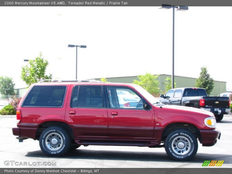 Toreador Red Metallic / Prairie Tan 2000 Mercury Mountaineer V8 AWD