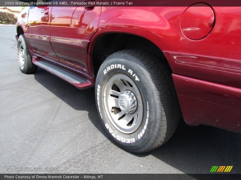 Toreador Red Metallic / Prairie Tan 2000 Mercury Mountaineer V8 AWD