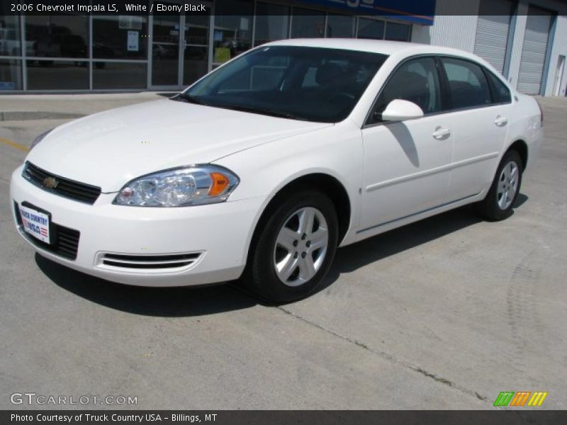 White / Ebony Black 2006 Chevrolet Impala LS