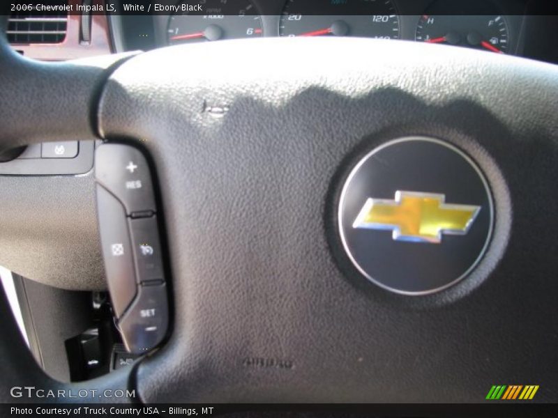 White / Ebony Black 2006 Chevrolet Impala LS