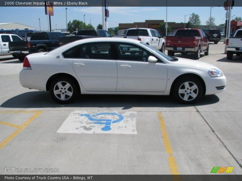 White / Ebony Black 2006 Chevrolet Impala LS