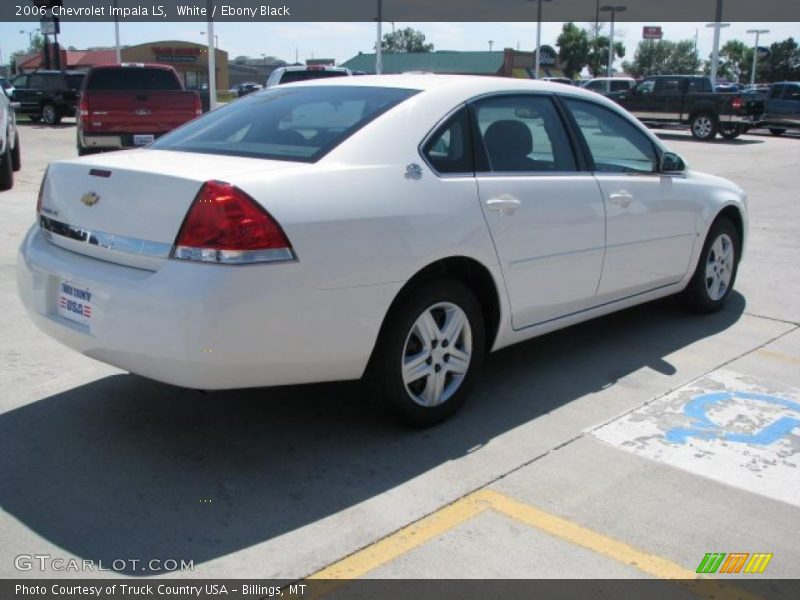 White / Ebony Black 2006 Chevrolet Impala LS