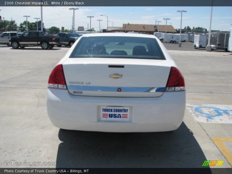 White / Ebony Black 2006 Chevrolet Impala LS