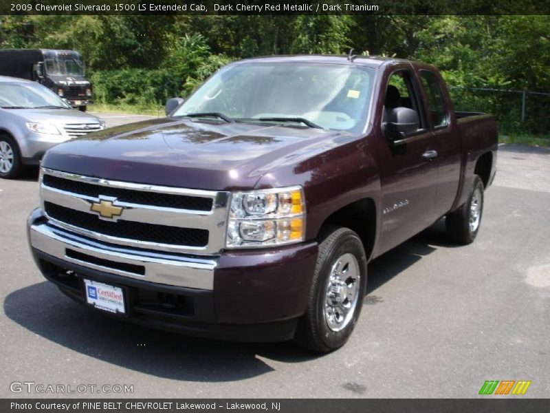 Dark Cherry Red Metallic / Dark Titanium 2009 Chevrolet Silverado 1500 LS Extended Cab