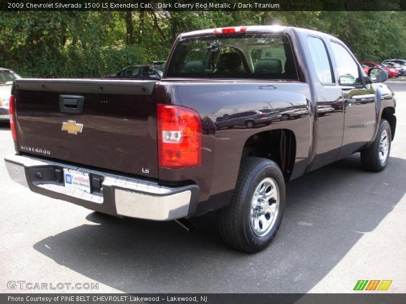 Dark Cherry Red Metallic / Dark Titanium 2009 Chevrolet Silverado 1500 LS Extended Cab