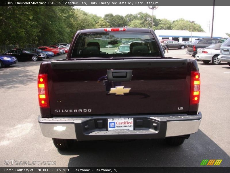 Dark Cherry Red Metallic / Dark Titanium 2009 Chevrolet Silverado 1500 LS Extended Cab