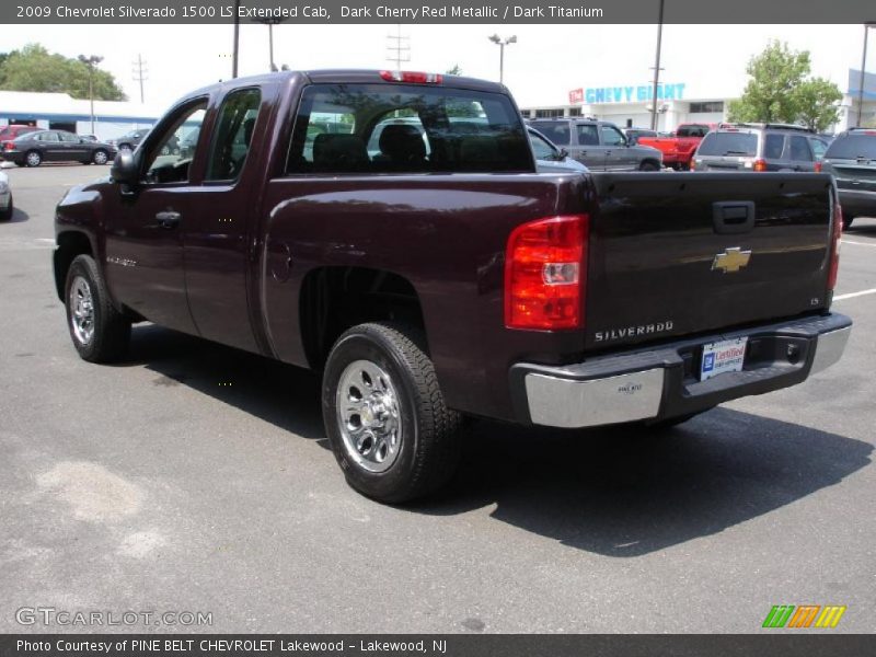 Dark Cherry Red Metallic / Dark Titanium 2009 Chevrolet Silverado 1500 LS Extended Cab