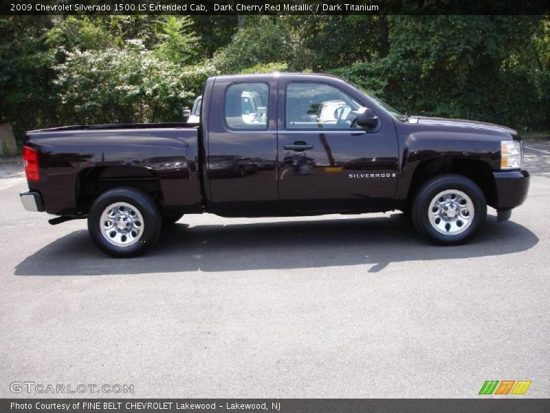 Dark Cherry Red Metallic / Dark Titanium 2009 Chevrolet Silverado 1500 LS Extended Cab