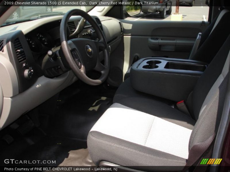 Dark Cherry Red Metallic / Dark Titanium 2009 Chevrolet Silverado 1500 LS Extended Cab