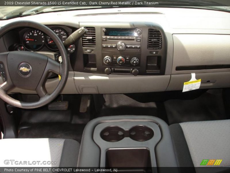 Dark Cherry Red Metallic / Dark Titanium 2009 Chevrolet Silverado 1500 LS Extended Cab