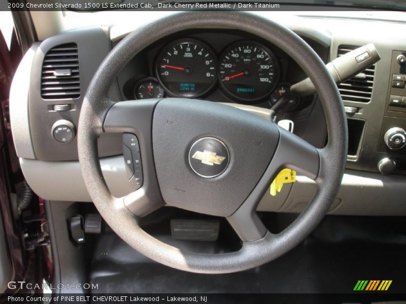 Dark Cherry Red Metallic / Dark Titanium 2009 Chevrolet Silverado 1500 LS Extended Cab