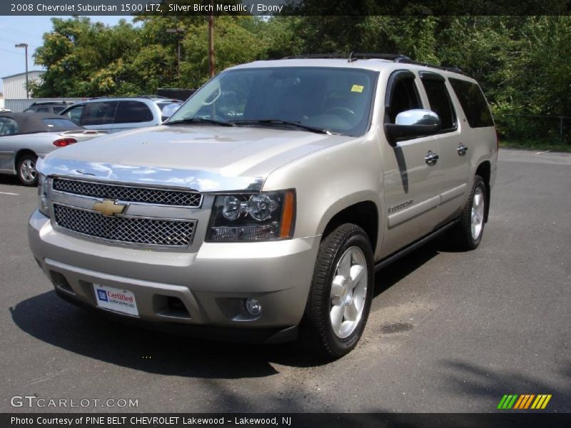Silver Birch Metallic / Ebony 2008 Chevrolet Suburban 1500 LTZ