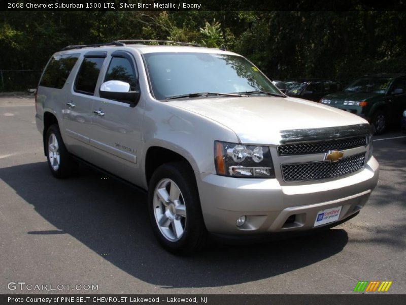 Silver Birch Metallic / Ebony 2008 Chevrolet Suburban 1500 LTZ