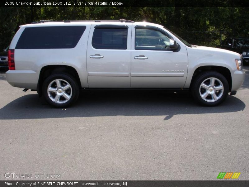 Silver Birch Metallic / Ebony 2008 Chevrolet Suburban 1500 LTZ