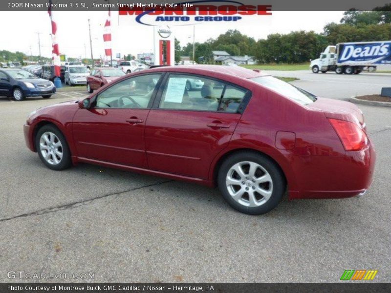 Sonoma Sunset Metallic / Cafe Latte 2008 Nissan Maxima 3.5 SL