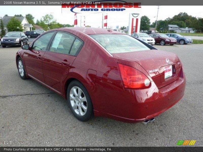 Sonoma Sunset Metallic / Cafe Latte 2008 Nissan Maxima 3.5 SL