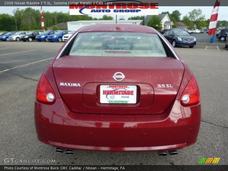 Sonoma Sunset Metallic / Cafe Latte 2008 Nissan Maxima 3.5 SL