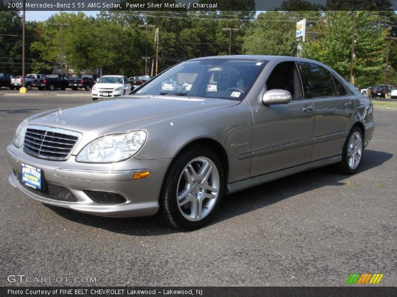 Pewter Silver Metallic / Charcoal 2005 Mercedes-Benz S 55 AMG Sedan