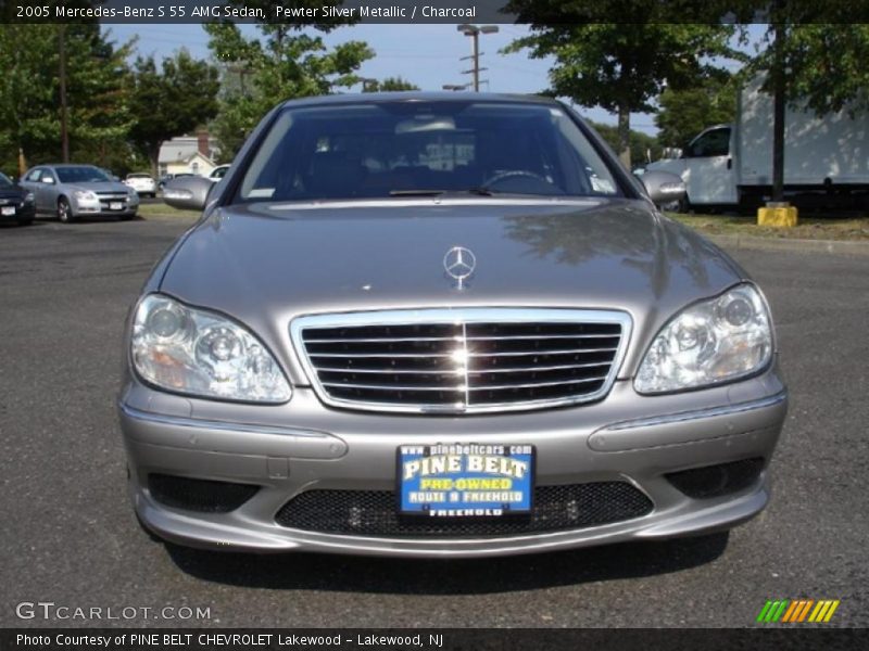 Pewter Silver Metallic / Charcoal 2005 Mercedes-Benz S 55 AMG Sedan