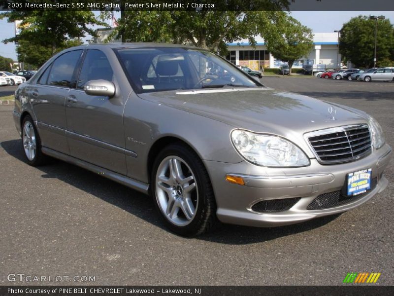 Pewter Silver Metallic / Charcoal 2005 Mercedes-Benz S 55 AMG Sedan