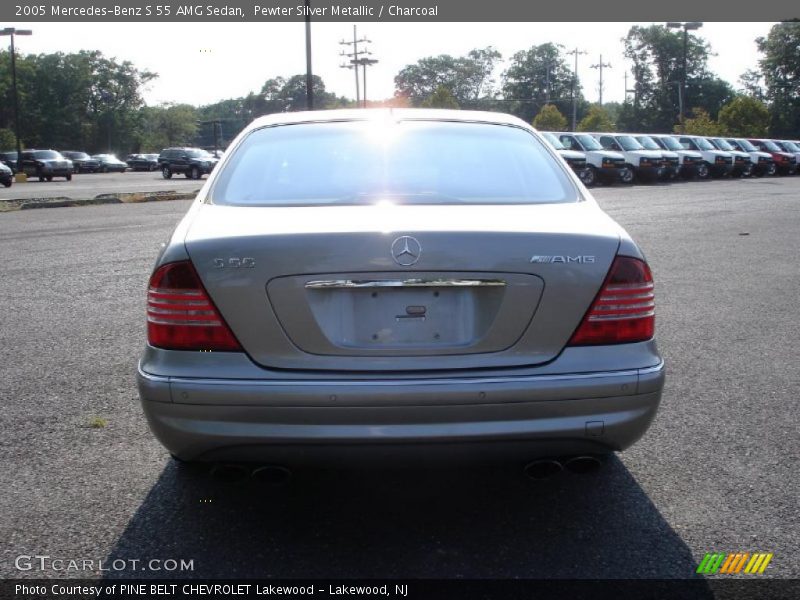 Pewter Silver Metallic / Charcoal 2005 Mercedes-Benz S 55 AMG Sedan